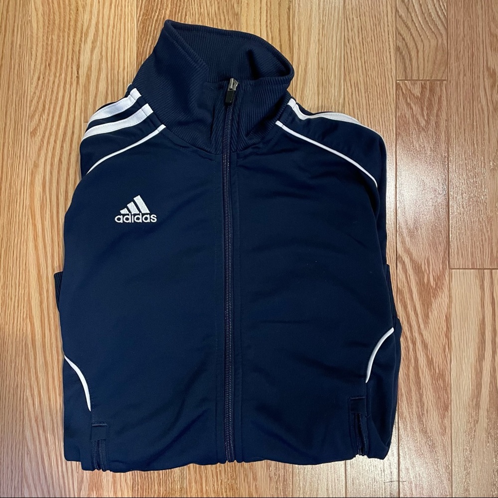 Dark Blue Adidas Zip Up